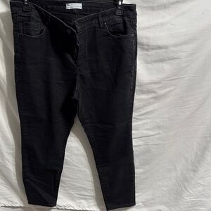 LOFT Women's Black Curvy Skinny Jeans